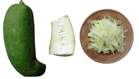 Peeled & Chopped Raw Papaya ( छिला हुआ कच्चा कटा पपीता )